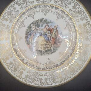 Vintage Atlas China Co. Inc. Fine China Warranted 22 Karat Gold Plate 10.5"